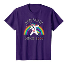 Load image into Gallery viewer, Dabbing Unicorn Birthday Girl Gifts 11 Years Old Since 2008 T-Shirt