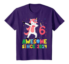 Load image into Gallery viewer, Cute Unicorn Dabbing Birthday Kids 6 Years Old 6th Bday T-Shirt