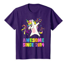 Load image into Gallery viewer, 6 Years Old 6th Birthday Awesome Since 2014 Unicorn T-Shirt