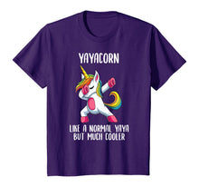 Load image into Gallery viewer, Unicorn Yaya Girl Birthday Party Apparel Greek YayaCorn Cute T-Shirt