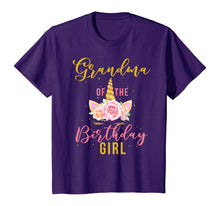 Load image into Gallery viewer, Grandma Birthday Girl Grandmother Gifts Unicorn Birthday T-Shirt