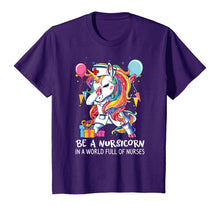 Load image into Gallery viewer, Funny Unicorn Dabbing Nurse Shirt Nursicorn Nursing Birthday