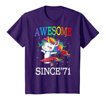 Load image into Gallery viewer, Unicorn 49th Birthday Gift Rainbow 1971 49 Years Old T-Shirt