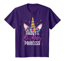 Load image into Gallery viewer, Daddy Of The B Day Princess Father Gifts Unicorn Birthday T-Shirt