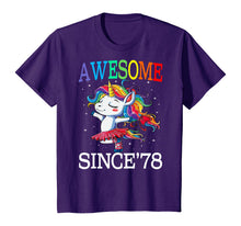 Load image into Gallery viewer, Unicorn 42nd Birthday Gift Rainbow 1978 42 Years Old T-Shirt
