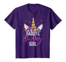 Load image into Gallery viewer, Daddy Of The B Day Girl Father Gifts Unicorn Birthday T-Shirt