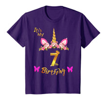 Load image into Gallery viewer, Unicorn Birthday Shirt For Girls OMG It's My 7th Birthday