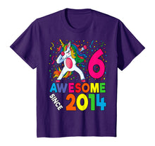 Load image into Gallery viewer, 6th Birthday Dabbing Unicorn Party Gift For 6 Years Old Girl T-Shirt