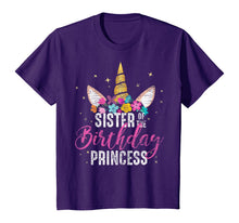 Load image into Gallery viewer, Sister Of The Birthday Princess Gifts Unicorn Birthday T-Shirt