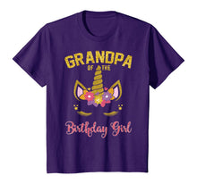 Load image into Gallery viewer, Grandpa Of The Birthday Girl Party Outfit Unicorn Matching T-Shirt