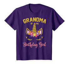 Load image into Gallery viewer, Grandma Of The Birthday Girl Party Outfit Unicorn Matching T-Shirt