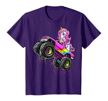 Load image into Gallery viewer, Monster Truck Unicorn Birthday Party Monster Truck Girl Gift T-Shirt