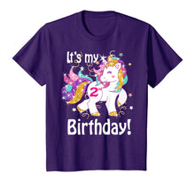 Load image into Gallery viewer, Kids Its My 2nd Birthday Unicorn Outfits for toddler girls gift
