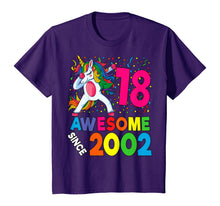 Load image into Gallery viewer, 18th Birthday Dabbing Unicorn Party Gift 18 Years Old Girl T-Shirt