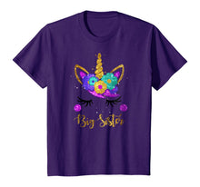 Load image into Gallery viewer, Big Sister Unicorn Birthday Girl T-Shirt Unicorn Gift Womens