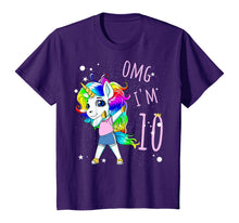 Load image into Gallery viewer, 10th Birthday Unicorn For Girls Children Unicorn Ten Years T-Shirt