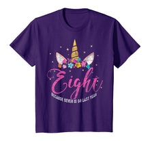 Load image into Gallery viewer, 8 Years Old Birthday Girl Gifts Unicorn 8th Birthday T-Shirt