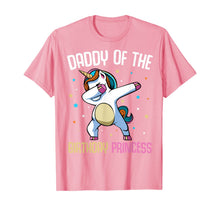 Load image into Gallery viewer, Dabbing Unicorn Daddy of the Birthday Princess Funny Bday T-Shirt