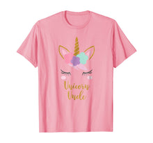 Load image into Gallery viewer, Unicorn Uncle Shirt, Uncle of the Birthday Girl Gift