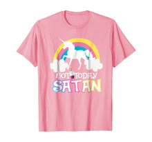Load image into Gallery viewer, Not Today Satan Rainbow Unicorns Birthday Girl T-Shirt