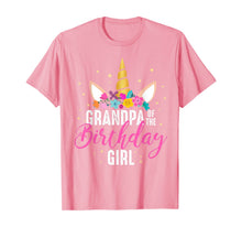 Load image into Gallery viewer, Grandpa Of The Birthday Girl Grandpa Gift Unicorn Birthday T-Shirt