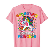 Load image into Gallery viewer, Godmother Of The Birthday Princess Dabbing Unicorn Party T-Shirt