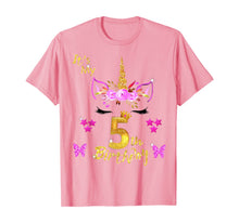 Load image into Gallery viewer, Unicorn Birthday Shirt For Girls OMG It's My 5th Birthday