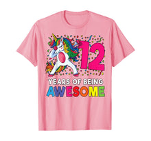 Load image into Gallery viewer, 12th Birthday Dabbing Unicorn Party Gift 12 Years Old Girls T-Shirt
