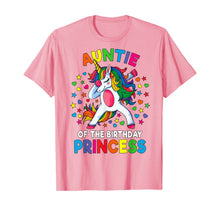 Load image into Gallery viewer, Auntie Of The Birthday Princess Dabbing Unicorn Party Gift T-Shirt