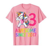 Load image into Gallery viewer, 3 Years Old 3rd Birthday Unicorn Dabbing Shirt Girl Party T-Shirt