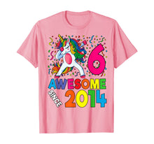 Load image into Gallery viewer, 6th Birthday Dabbing Unicorn Party Gift For 6 Years Old Girl T-Shirt