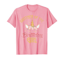 Load image into Gallery viewer, Brother Of The Birthday Girl Brother Gifts Unicorn Birthday T-Shirt