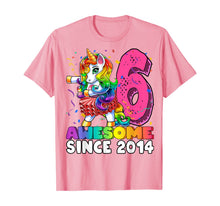 Load image into Gallery viewer, Awesome Since 2014 Flossing Unicorn Tutu 6th Birthday Gift T-Shirt