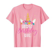 Load image into Gallery viewer, Uncle Of The Birthday Girl Uncle Gift Unicorn Birthday T-Shirt