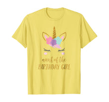 Load image into Gallery viewer, Cute Unicorn Aunt Shirt, Aunt of the Birthday Girl
