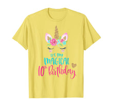 Load image into Gallery viewer, Unicorn 10th Birthday Party Shirt Girl 10 Years Old T-Shirt