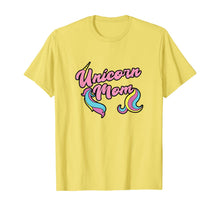 Load image into Gallery viewer, Unicorn Mom, Cute Unicorn Rainbow Pink Birthday Graphic T-Shirt