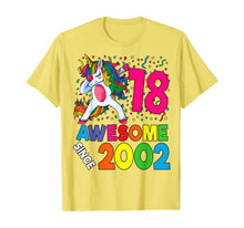 Load image into Gallery viewer, 18th Birthday Dabbing Unicorn Party Gift 18 Years Old Girl T-Shirt