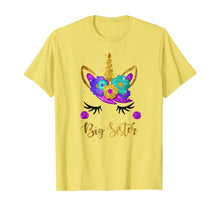 Load image into Gallery viewer, Big Sister Unicorn Birthday Girl T-Shirt Unicorn Gift Womens