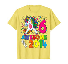 Load image into Gallery viewer, 6th Birthday Dabbing Unicorn Party Gift For 6 Years Old Girl T-Shirt