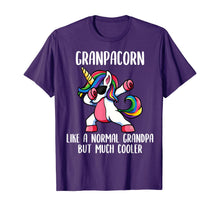 Load image into Gallery viewer, Mens Unicorn Grandpa Girl Birthday Party Apparel GrandpaCorn Cute T-Shirt
