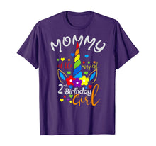 Load image into Gallery viewer, Unicorn Mommy of the 2nd Birthday Girl Matching Family T-Shirt
