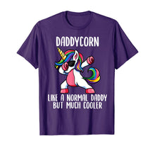 Load image into Gallery viewer, Mens Unicorn Daddy Girl Birthday Party Apparel, DaddyCorn Cute T-Shirt