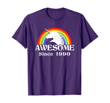 Load image into Gallery viewer, Rainbow Unicorn 30th birthday gift 30 Birthday T-Shirt