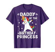 Load image into Gallery viewer, Dabbing Unicorn Daddy Of The Birthday Princess Funny T-Shirt