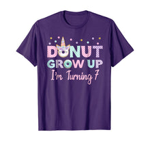 Load image into Gallery viewer, Donut Unicorn Funny Birthday Shirt Donut Grow Up