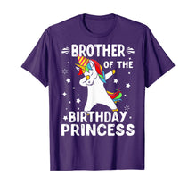 Load image into Gallery viewer, Dabbing Unicorn Brother Of The Birthday Princess Funny T-Shirt