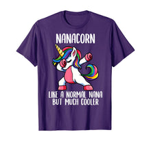 Load image into Gallery viewer, Unicorn Nana Girl Birthday Party Apparel, NanaCorn Cute T-Shirt
