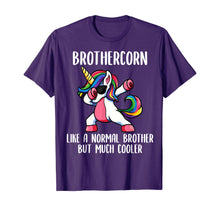 Load image into Gallery viewer, Unicorn Brother Girl Birthday Party Apparel BrotherCorn Cute T-Shirt