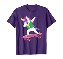 Load image into Gallery viewer, Dabbing Unicorn Birthday Skating Party Perfect Gift T-Shirt